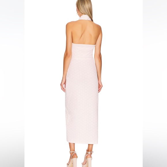 White halter neck dress! SOOO comfy and flattering! - Picture 3 of 4